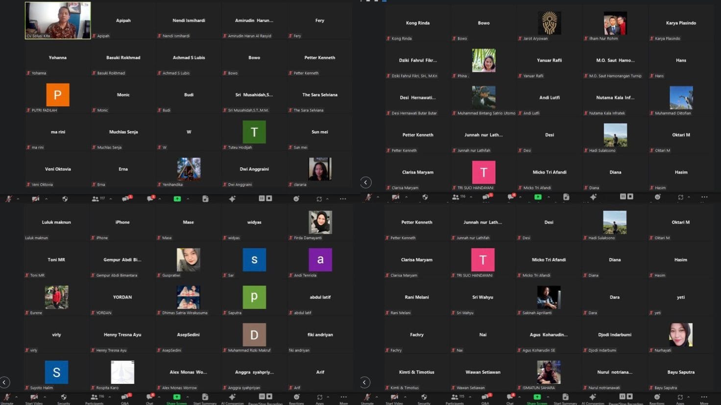 Webinar online akuntansi pajak CV Solusi Kita Maret 2024
