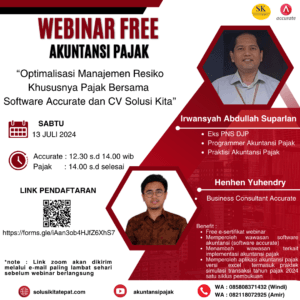 webinar gratis akuntansi pajak secara daring bersama CV Solusi Kita.