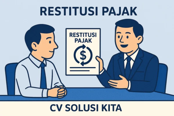 Ilustrasi CV Solusi Kita mendampingi klien dalam pengurusan restitusi pajak secara profesional, aman, dan sesuai peraturan.