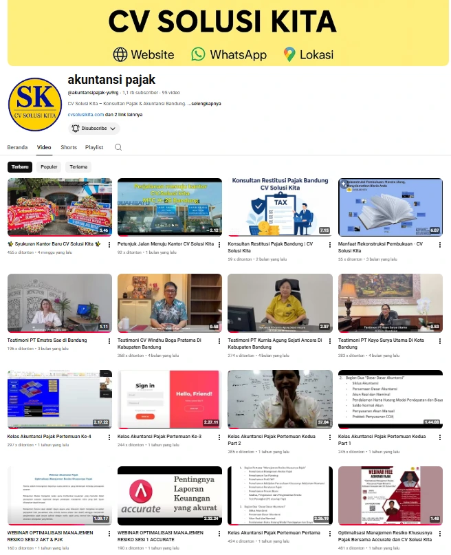 Artikel akuntansi dan pajak oleh CV Solusi Kita – Konsultan Pajak Bandung