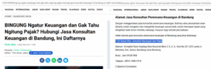 Cuplikan artikel DeskJabar tentang rekomendasi CV Solusi Kita sebagai konsultan pajak dan keuangan di Bandung.