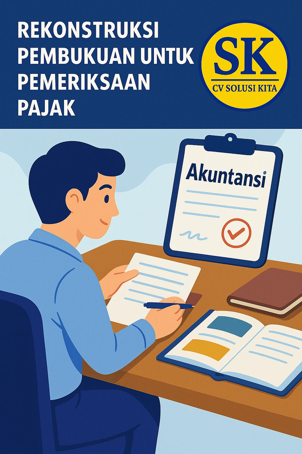 Rekonstruksi pembukuan pemeriksaan pajak oleh Konsultan Pajak Bandung CV Solusi Kita