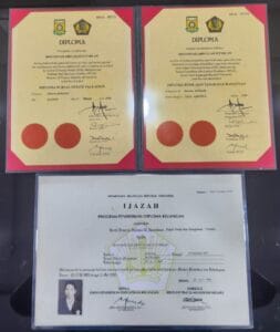 Ijazah D3 Penilai PBB Irwansyah A.S. dari BPLK dan Institut Teknologi MARA (ITM)