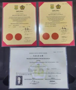 Ijazah D3 Penilai PBB Irwansyah A.S. dari BPLK dan Institut Teknologi MARA (ITM)