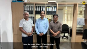 Kunjungan klien CV Sumber Alam dari Dompu Nusa Tenggara Barat ke CV Solusi Kita