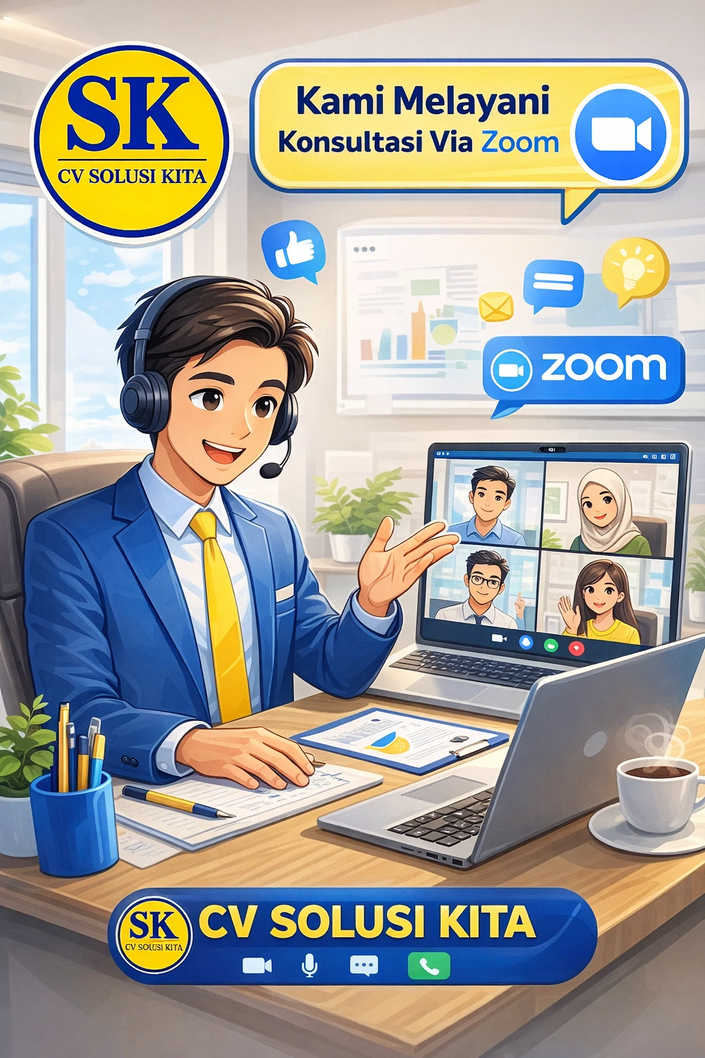 Konsultasi Pajak Online via Zoom bersama CV Solusi Kita