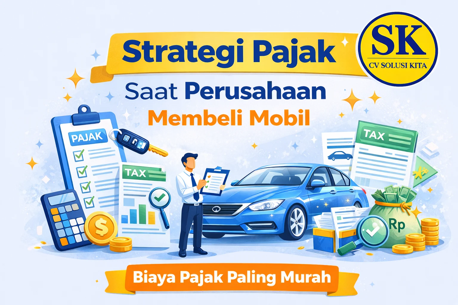 Strategi pajak saat perusahaan membeli mobil dengan biaya pajak paling murah oleh CV Solusi Kita