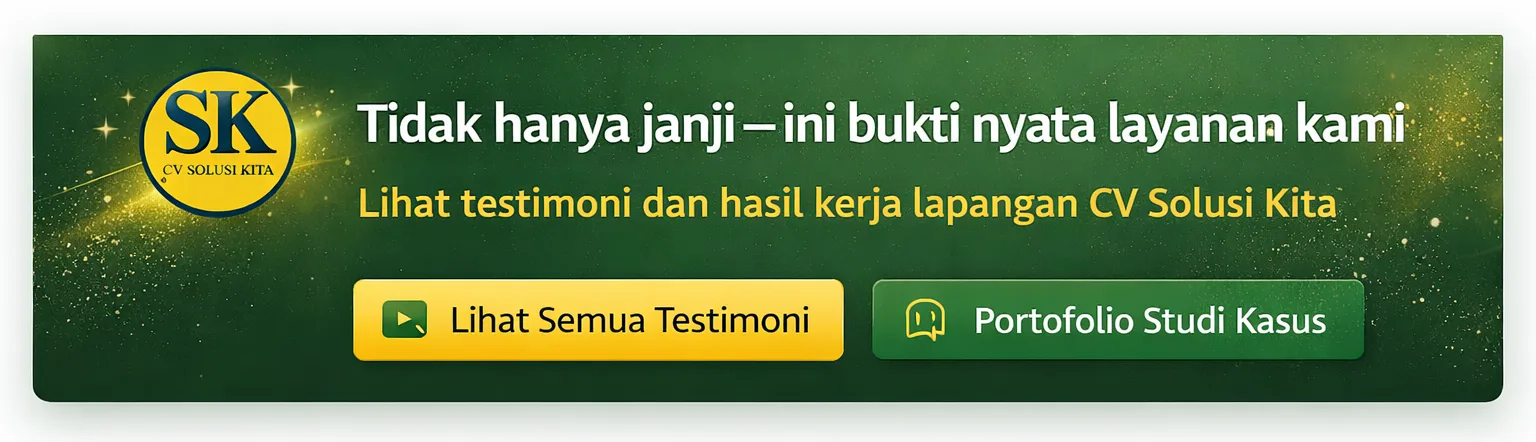 Testimoni dan rekomendasi klien CV Solusi Kita Konsultan Pajak Bandung (SP2DK, Pemeriksaan Pajak, Restitusi, Rekonstruksi Pembukuan)