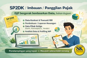 SP2DK – Penjelasan data untuk klarifikasi pajak oleh Konsultan Pajak Bandung CV Solusi Kita, mencakup data konkret, pembukuan, data pihak ketiga dan analisis perpajakan.