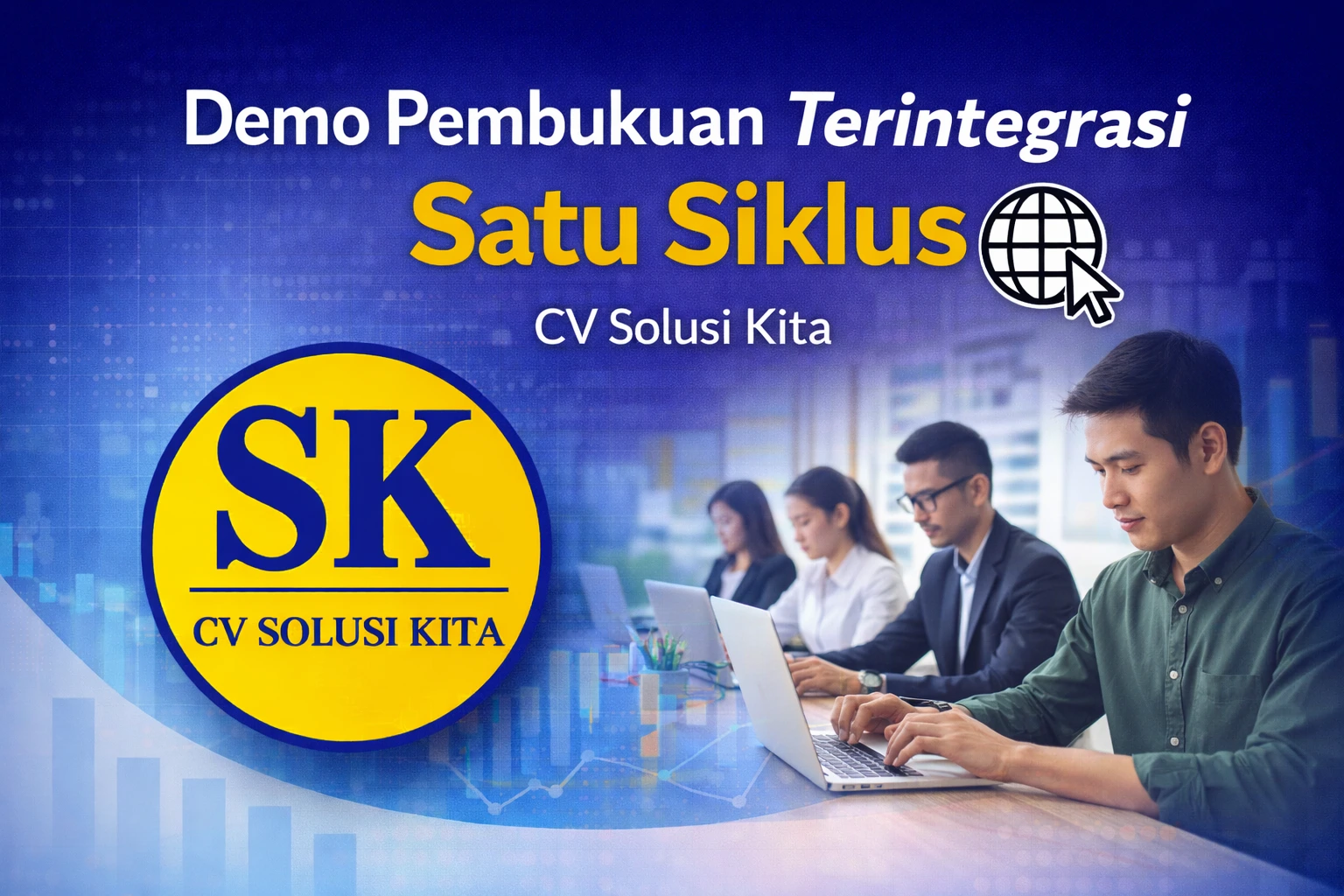 Demo pembukuan terintegrasi berbasis web oleh konsultan pajak Bandung CV Solusi Kita