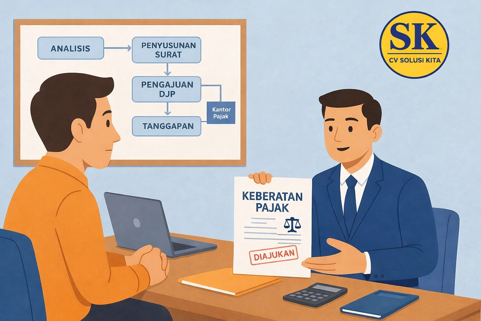 Konsultan pajak Bandung CV Solusi Kita membantu wajib pajak mengajukan keberatan pajak ke DJP