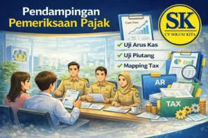 alt="Pendampingan pemeriksaan pajak oleh konsultan pajak Bandung CV Solusi Kita dengan analisis uji arus kas, uji piutang, dan mapping tax"