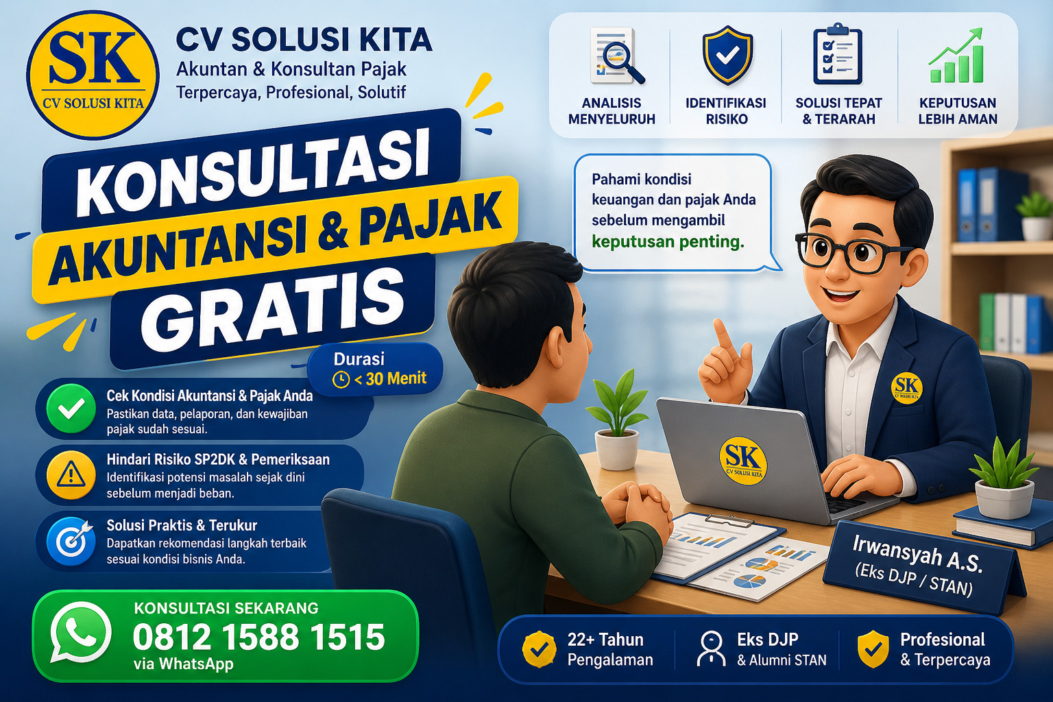 Konsultasi akuntansi dan pajak gratis di Bandung bersama CV Solusi Kita