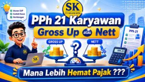 Ilustrasi PPh 21 karyawan metode Gross Up atau Nett oleh CV Solusi Kita Konsultan Pajak Bandung untuk perbandingan efisiensi pajak karyawan dan perusahaan