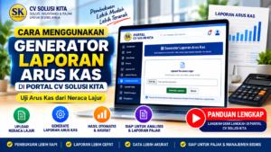 Generator Laporan Arus Kas CV Solusi Kita untuk membuat dan menguji laporan arus kas dari neraca lajur